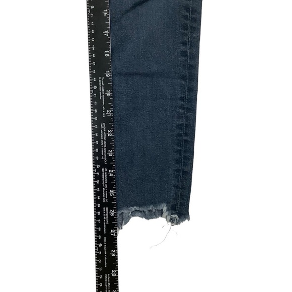 Joes Jeans Sz 26 High Rise Skinny Ankle Blue Raw Distressed Hem - Picture 6 of 8